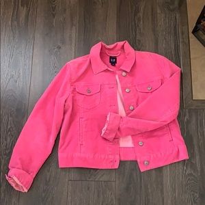 GAP 1990s cropped corduroy pink jacket
